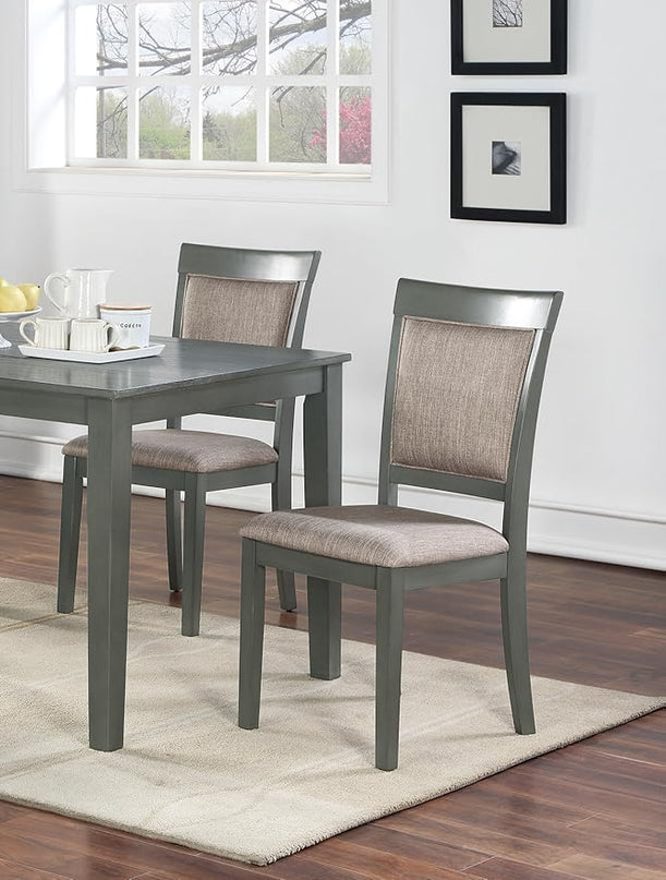 NicBex Small Kitchen Table Set for 4 Dining Room Set 5Pc Dining Room Set Dining Table with Wooden Top Cushion Seats Chairs Kitchen Breakfast Dining Room Furniture, Oak - LeafyLoom