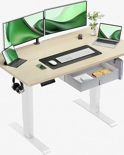 Marsail TZESD12N home-office-desks, 48 24 Inch, Maple - LeafyLoom