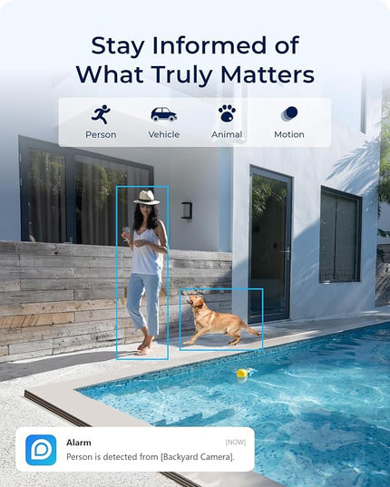 REOLINK First 4K Solar Security Cameras Wireless Outdoor, Argus PT 4K+ 6W Solar Panel, 360° Pan Tilt, 8MP Color Night Vision, 2.4/5 GHz Wi-Fi, No Monthly Fee, Home Hub Compatible REOLINK