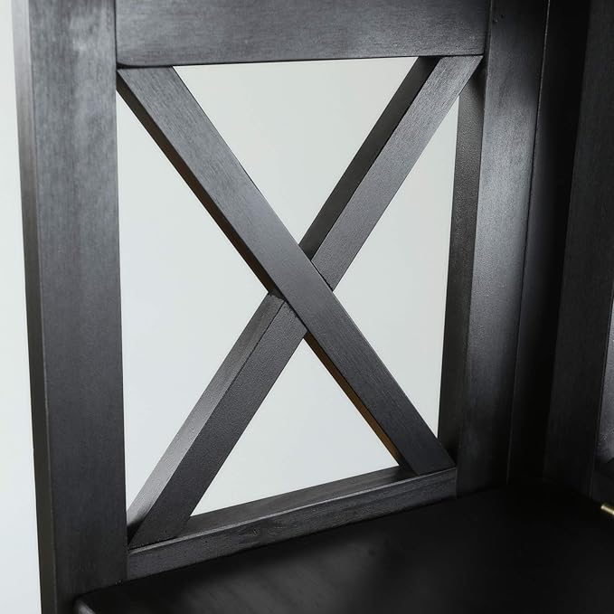 Casual Home Montego 5-Shelf Bookcase, Black (New) - LeafyLoom