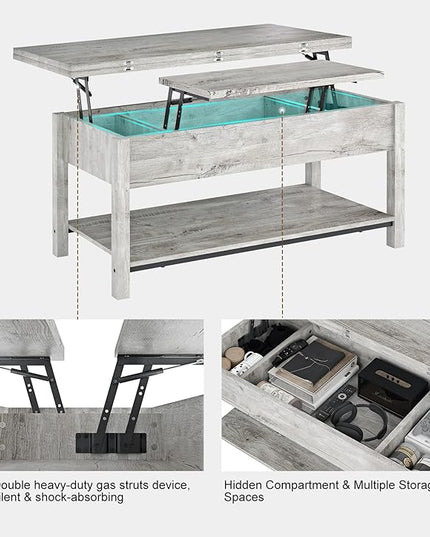 FABATO coffee table, Gray - LeafyLoom