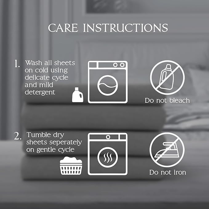 Northwest Ashford Home Essentials Bedding, 3 Piece Twin Size Sheet Set, Glacier Gray - LeafyLoom