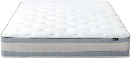 ZINUS 10 Inch Comfort Support Hybrid Mattress [New Version], King, Fiberglass free, Medium Plush, Motion Isolation, Certified Safe Foams & Fabric, Mattress in A Box - LeafyLoom