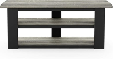 FURINNO Parsons 42-in TV Entertainment Center, French Oak Grey - LeafyLoom