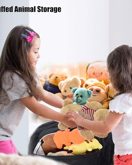 Stuffed Animal Storage Bean Bag Chair Cover (No Filler) Washable Ultra Soft Corduroy Bean Bag Cover for Organizing Plush Toys or Textile, Sack Bean Bag for Adults, Teens - LeafyLoom