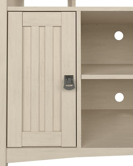 Bush Furniture Salinas Accent Storage Cabinet with Doors and Shelves, Farmhouse Cabinet Buffets & Sideboards - LeafyLoom