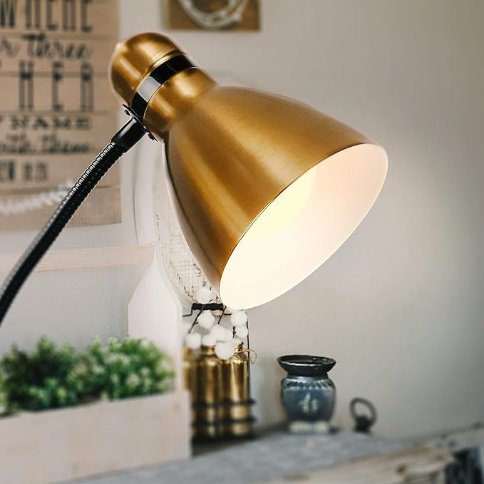 Brightech Avery Floor Lamp, Dimmable Standing Lamp With Sturdy Base, Floor Lamp for Over Chair Bedroom Reading, Modern LED Lamp for Living Rooms, Tall Lamp for Offices, Great Living Room Decor - Brass - LeafyLoom