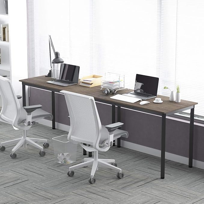 Weehom Computer Desk Home Office Writing Desk Study Laptop/Dining Table - LeafyLoom