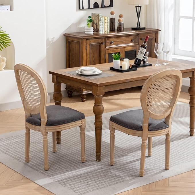 NicBex Haerin-SD-00125-LWJ Dining Chairs, 23"x19.3"x37.8", Gray - LeafyLoom