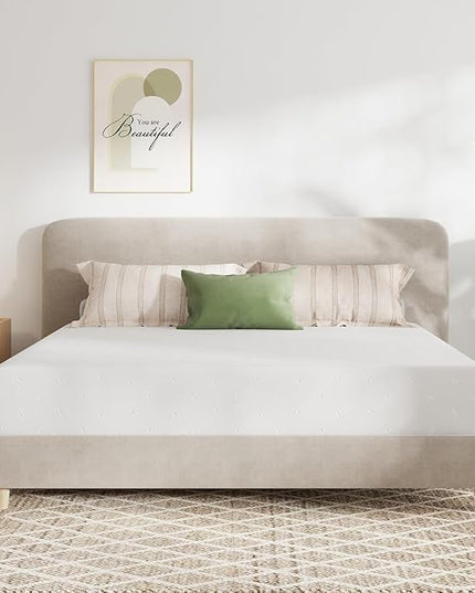 Novilla King Mattress, 12 Inch King Memory Foam Mattress for Pressure Relief & Comfort Sleep, Removable Washable Mattress Cover,CertiPUR-US Certified Mattress King, Plush - LeafyLoom