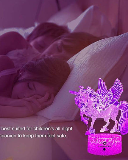 easuntec Unicorn Gifts Night Lights for Kids with Remote & Smart Touch 7 Colors + 16 Colors Changing Dimmable Unicorn Toys 1 2 3 4 5 6 7 8 Year Old Girl Gifts (Unicorn 16WT) - LeafyLoom