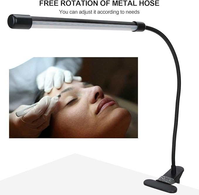Desk Lamp Clip Light, Usb Clip‑On Led Table Clip Clip Light Dimmable Book Lights Dimmable Tattoo For Desk For Desk Lamps Lamps Nail Art Desk Lamp - LeafyLoom