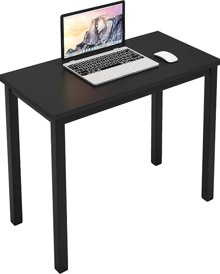 sogesfurniture 31.5 inches Office Desk Computer Desk Gaming Desk Computer Table Sturdy Writing Workstation for Home Office, Black - LeafyLoom