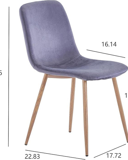 NicBex Haerin-SD-00382-LWJ Dining Chairs, 22.8"x17.7"x33.5", Black - LeafyLoom
