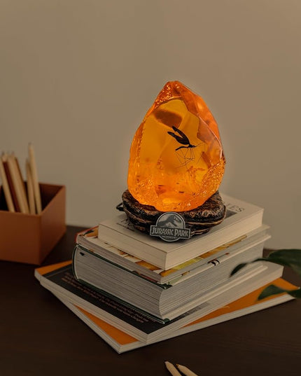 Grupo Erik Official Jurassic Park Lamp | Jurassic Park Movies | Mosquito in Amber Table Lamp | Jurassic Park Merchandise | Jurassic Park Decorations | LED Lamp | Jurassic Park Gifts - LeafyLoom