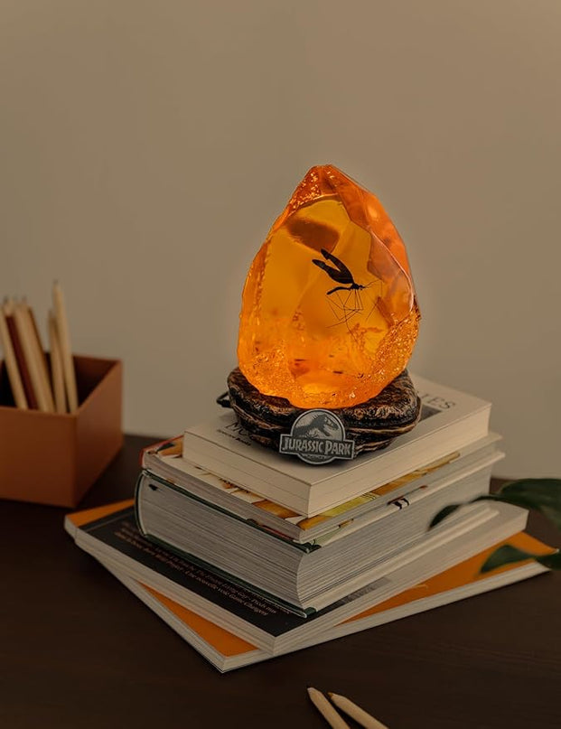 Grupo Erik Official Jurassic Park Lamp | Jurassic Park Movies | Mosquito in Amber Table Lamp | Jurassic Park Merchandise | Jurassic Park Decorations | LED Lamp | Jurassic Park Gifts - LeafyLoom