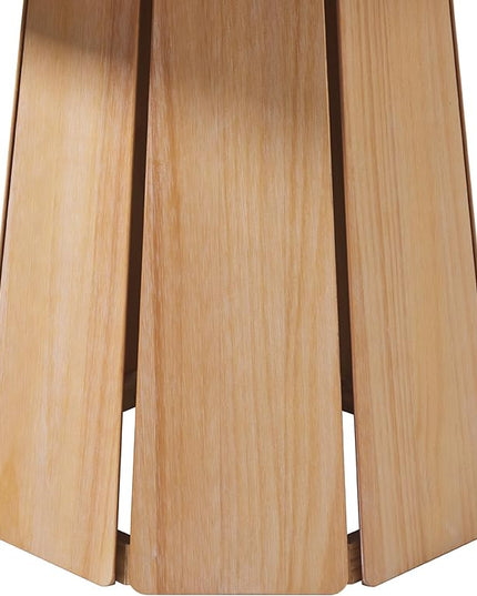 Walker Edison Scandinavian Paneled-Wood Pedestal Base Round Top Dining Table, 48 Inch, Cerused White - LeafyLoom