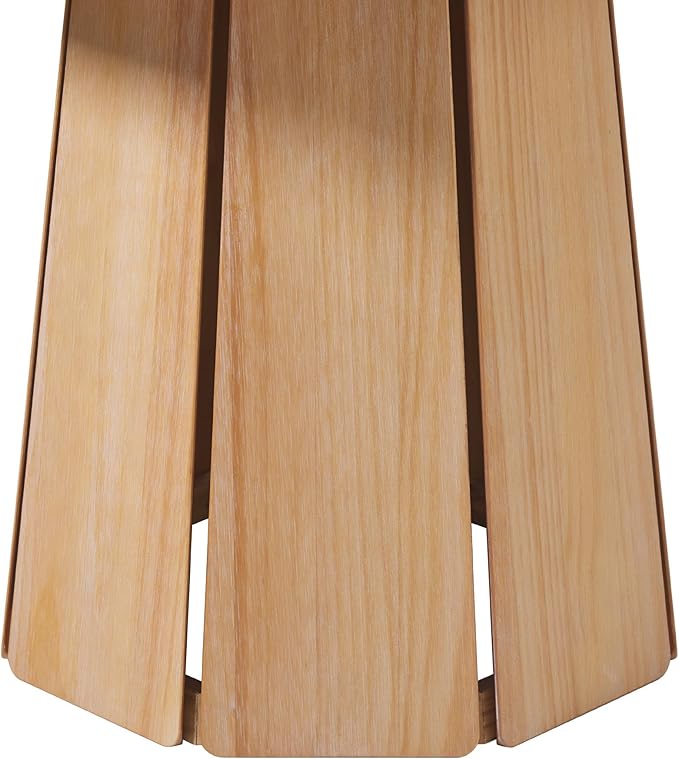 Walker Edison Scandinavian Paneled-Wood Pedestal Base Round Top Dining Table, 48 Inch, Cerused White - LeafyLoom