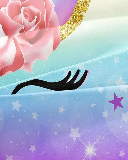 Unicorn Bedding Twin for Girls, Colorful Rainbow Comforter Set with Pink Unicorn Bedding Comforter, Cute Bed Set for Kids Teens, Ultra Soft and Fluffy - LeafyLoom