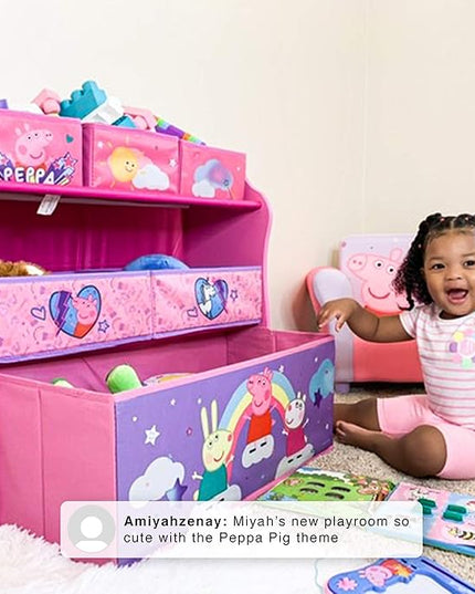 Delta Children Design & Store 6 Bin Toy Storage Organizer, Peppa Pig - LeafyLoom