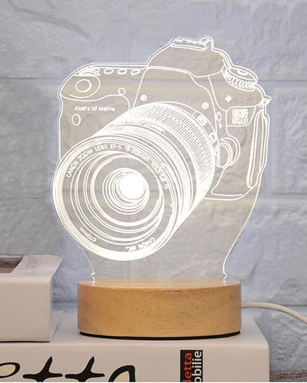 2Pcs 4" Round Wood LED Display Base, Warm Color Wooden Lighted Base Stand for Crystal Glass Resin Art, Acrylic and Plexiglass - LeafyLoom