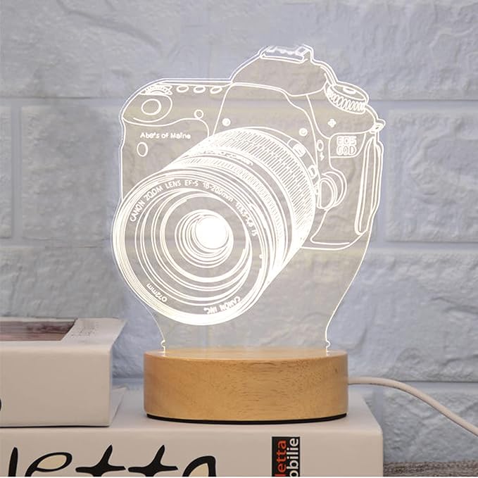 2Pcs 4" Round Wood LED Display Base, Warm Color Wooden Lighted Base Stand for Crystal Glass Resin Art, Acrylic and Plexiglass - LeafyLoom