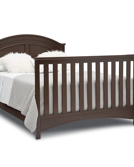 Delta Children Perry 6-in-1 Convertible Crib - Greenguard Gold Certified, Walnut Espresso - LeafyLoom