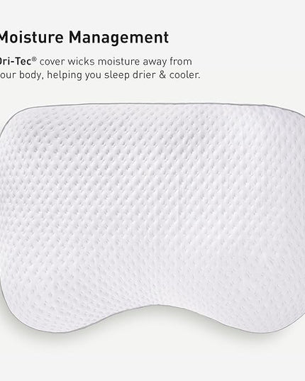 Bedgear Balance 3.X Cuddle Curve Performance Pillow – Firm Pillow – Neutral/Warm Sleepers – Moisture Wicking Pillow with Hypoallergenic, Washable, Removable Cover - LeafyLoom