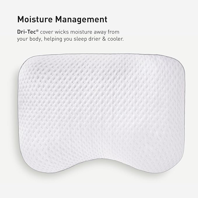 Bedgear Balance 3.X Cuddle Curve Performance Pillow – Firm Pillow – Neutral/Warm Sleepers – Moisture Wicking Pillow with Hypoallergenic, Washable, Removable Cover - LeafyLoom