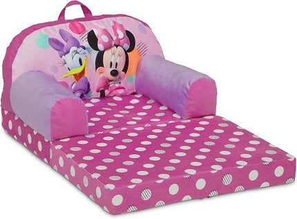 Delta Children Cozee Buddy Flip-Out Kids Chair, Minnie Mouse - LeafyLoom