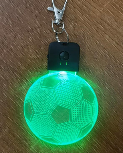 Kids Night Light Soccer 3D Illusion Lamp Soccer Gifts Light Best Gifts for Teen Boys Night Light for Kid Bedroom Room Football Decor with 7 Colors Changing Lights for Birthday, Halloween, Xmas Gift - LeafyLoom