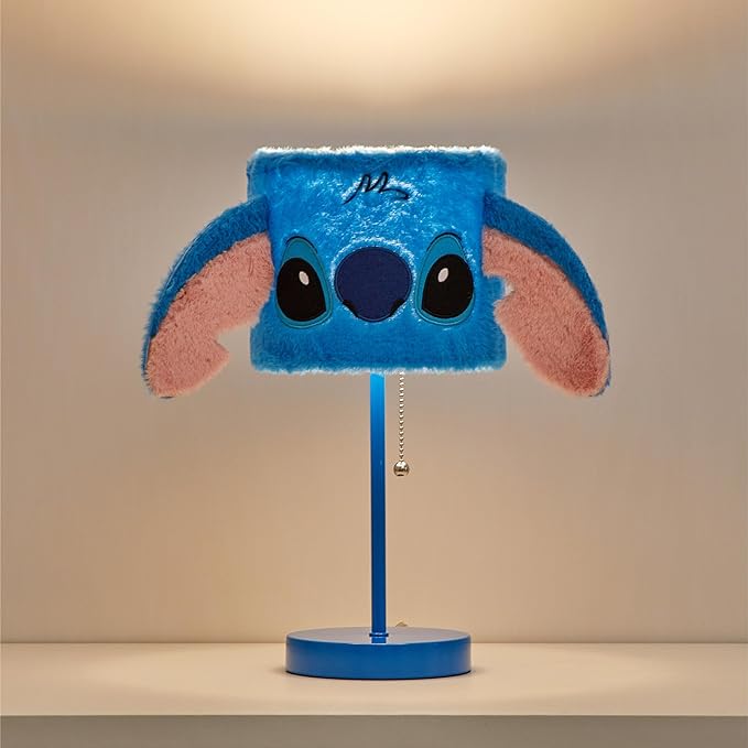 Idea Nuova Disney Stitch Figural Plush Shade Table Lamp, Blue - LeafyLoom