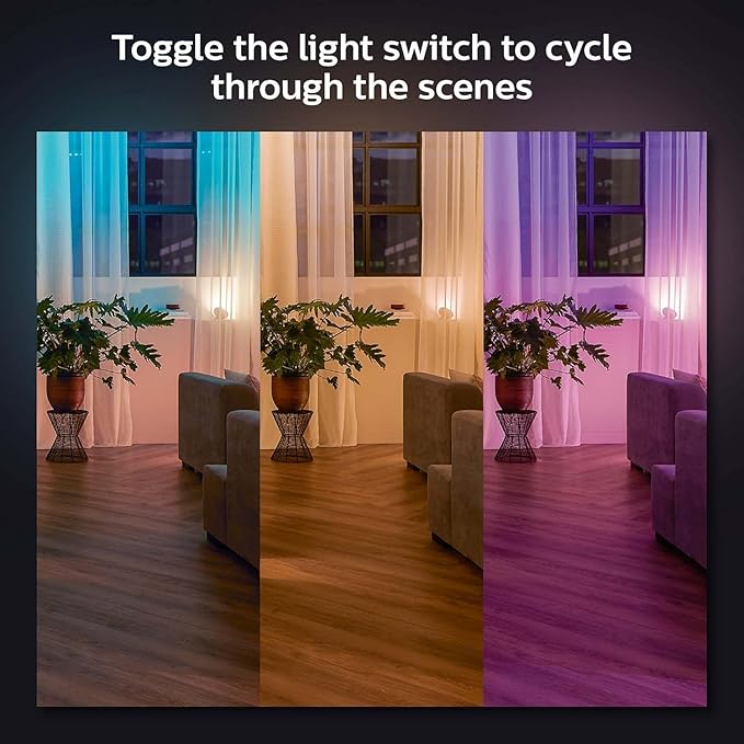Philips Hue Wall Switch Module, White - 1 Pack - Indoor - Keeps Hue Smart Lights Reachable When Switch is Off - Requires Hue Lights and Hue Bridge PhilipsHue