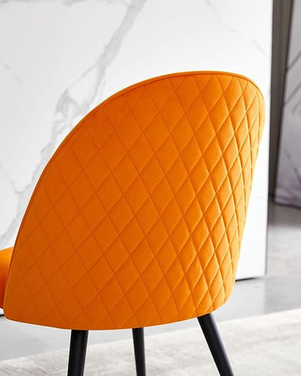 NicBex Haerin-SD-00329-LWJ Dining Chairs, 21.3"x20.5"x33.1", Orange - LeafyLoom
