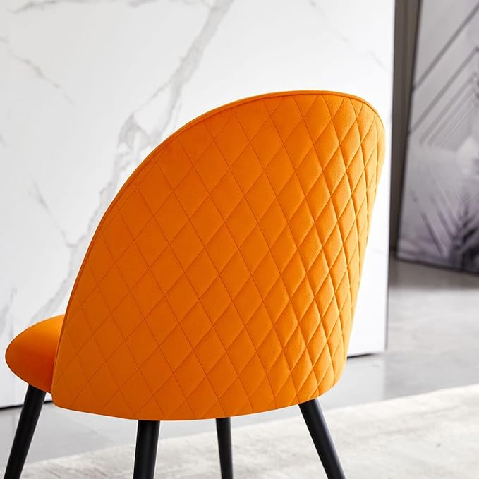 NicBex Haerin-SD-00329-LWJ Dining Chairs, 21.3"x20.5"x33.1", Orange - LeafyLoom