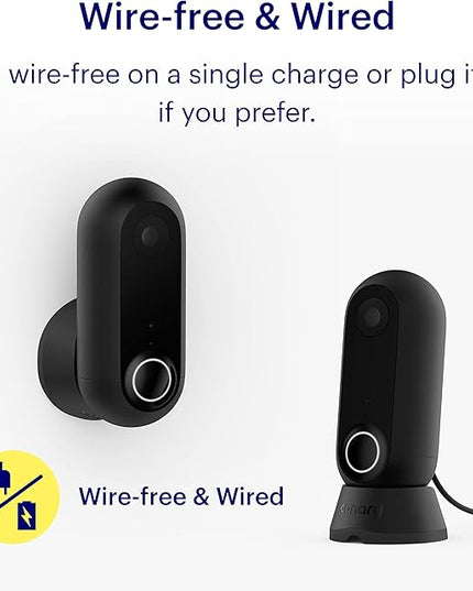 Canary Flex Outdoor Indoor Home Security Camera | Weatherproof, Wire-Free or Plugged in, 2-Way Talk, Person Detection, Motion Alert, Compatible with Alexa, Google Assistant, Baby Monitor, WiFi IP Canary