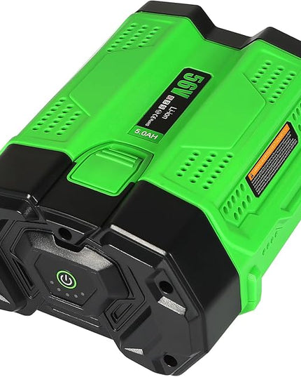 2024 New Upgrade 5.0Ah Replacement for EGO 56V Battery Compatible with 56-Volt BA1400T BA4200 ST1502LB CS1604 LB4800 LB5804 HT2400 Crodless Tools (1 Pack) - LeafyLoom