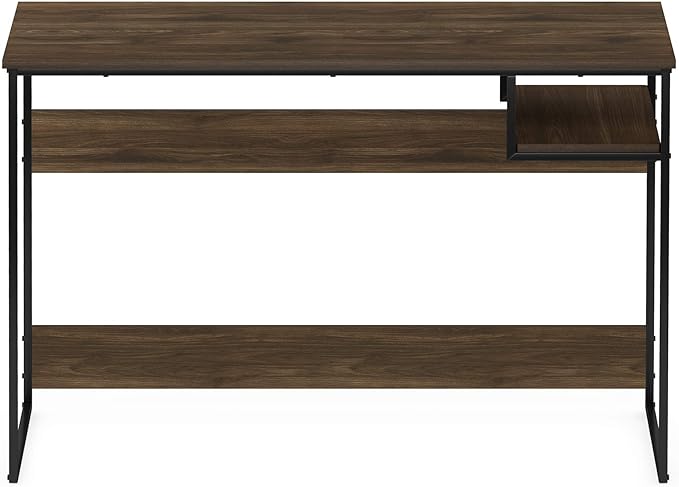 FURINNO Moretti Lifestyle Study Desk, 45 Inches, Columbia Walnut - LeafyLoom