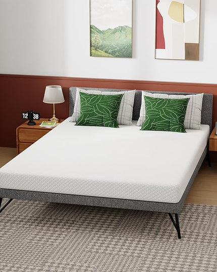 Queen Mattress 6 inch Gel Memory Foam Mattress Queen Mattresses Medium Firm Mattresses for Cool Sleep Relieving Pressure Relief CertiPUR-US Certified Mattress in a Box - LeafyLoom