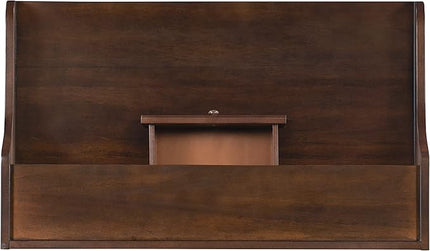 Linon Mable Folding Desk, Walnut - LeafyLoom