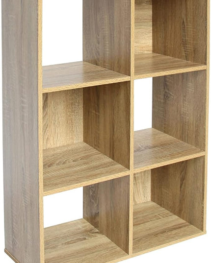 PACHIRA E-Commerce US 6 Cube Storage Organizer Unit Shelf, Closet Cabinet, Bookshelf File Organizer Rack in Living Room, Bedroom, Study,OAK - LeafyLoom