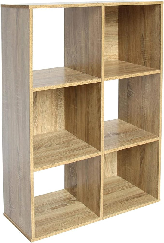 PACHIRA E-Commerce US 6 Cube Storage Organizer Unit Shelf, Closet Cabinet, Bookshelf File Organizer Rack in Living Room, Bedroom, Study,OAK - LeafyLoom