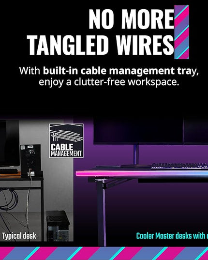 Cooler Master GD120 ARGB PC Desk, Gaming Table - LeafyLoom