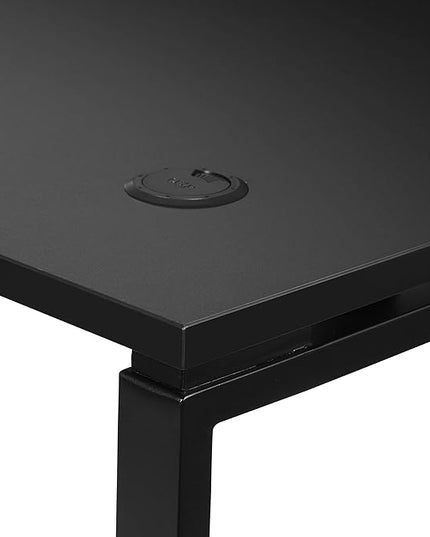 OSP Home Furnishings Prado Home Office Writing Desk, 48 Inches 30 Inches, 48-inches Wide x 30-inches High, Black - LeafyLoom