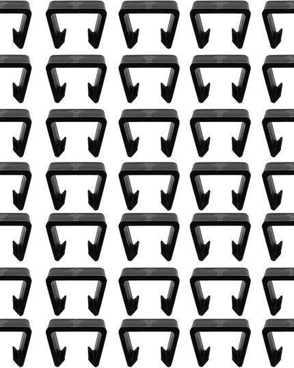 30 PCS Outdoor Furniture Clips, Patio Furniture Fasteners Outdoor Furniture Clips Wicker for Home, Patio and Outdoor Furniture, Black - LeafyLoom
