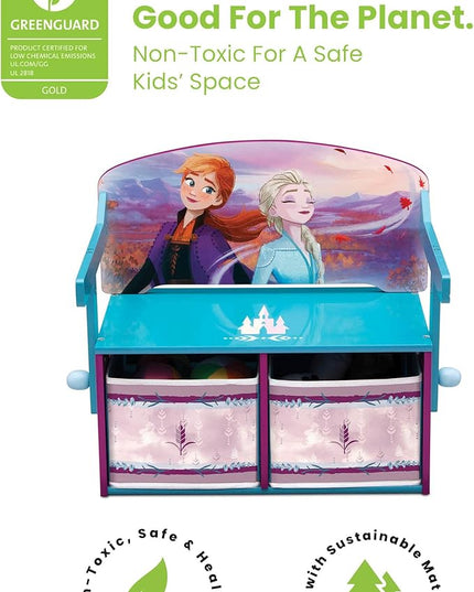 Delta Children Kids Convertible Activity Bench - Greenguard Gold Certified, Frozen II - LeafyLoom