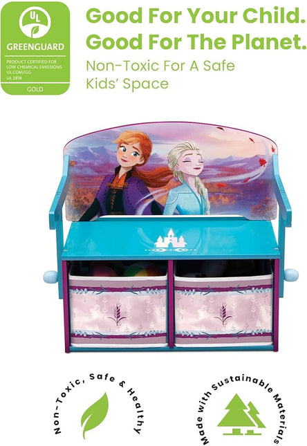 Delta Children Kids Convertible Activity Bench - Greenguard Gold Certified, Frozen II - LeafyLoom