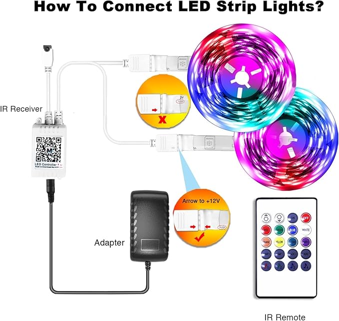 phopollo LED Lights for Bedroom 200ft, Music Sync Color Changing, Smart App Control with Remote, Ultra-Long LED Strip Lights for Party, Home Decoration. Phopollo