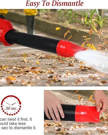 Flat Nozzle blower attachments fits for Milwaukee 2724-20 M18 Fuel Leaf Blower,Work for Milwaukee 2724-21 blower,Red(1 Pack, no Tool) - LeafyLoom
