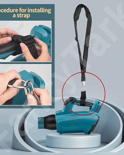Car Drying Nozzle for Makita 18V LXT Leaf Blower - Fits Model: XBU03Z, XBU03SM1, DUB184Z, DUB184ST, DUB184PT, DUB184PT2 - with Protective Silicone Sleeve - LeafyLoom
